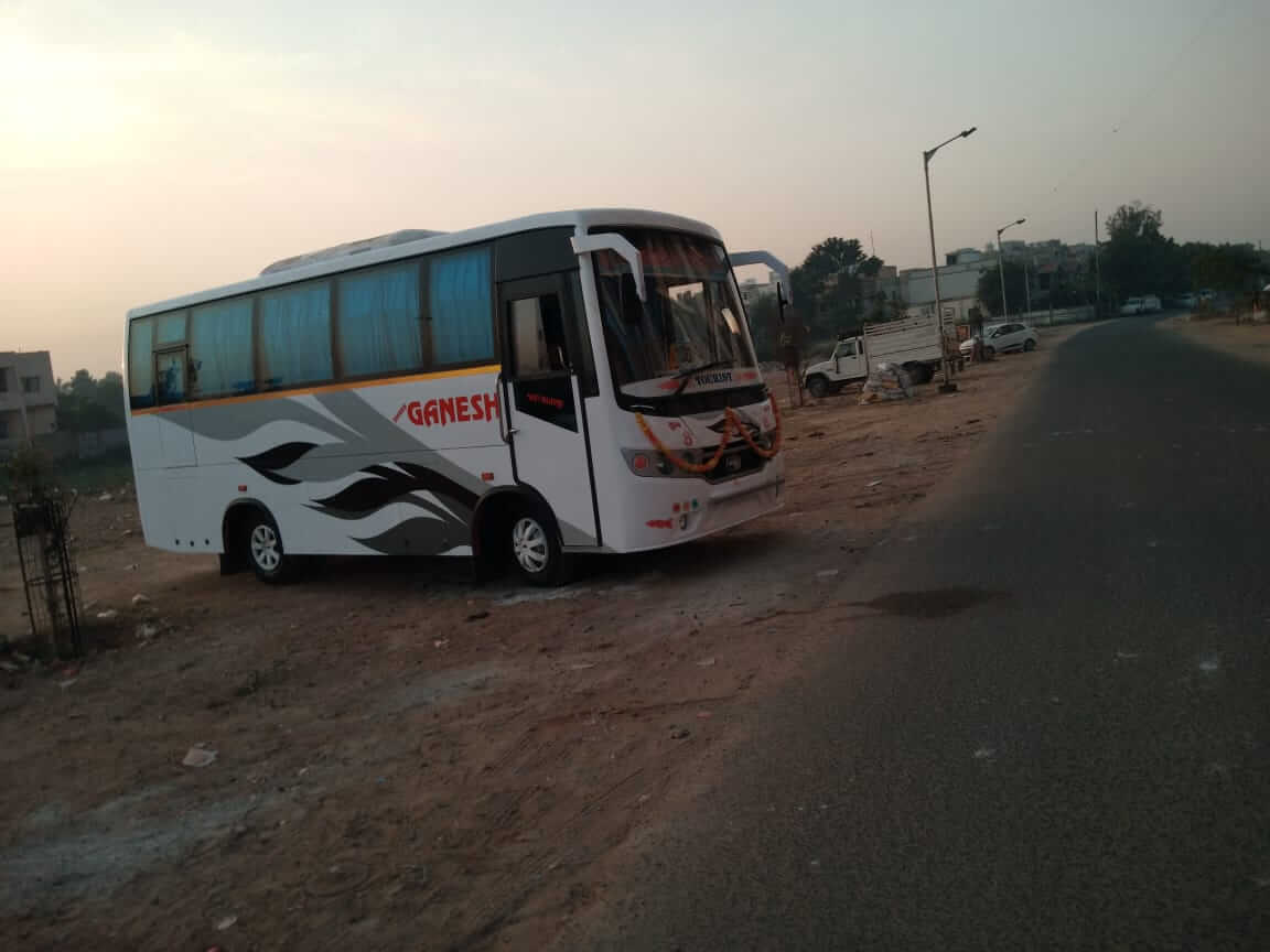 Shree Ganesh Travels Mini Luxury Bus on Rent in Ahmedabad
